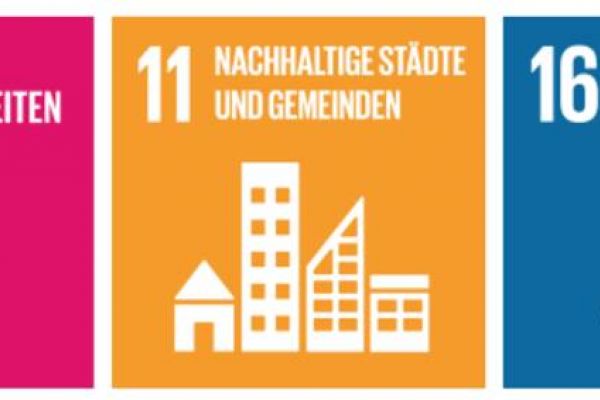 Die SDGs 4, 10, 11, 16 und 17