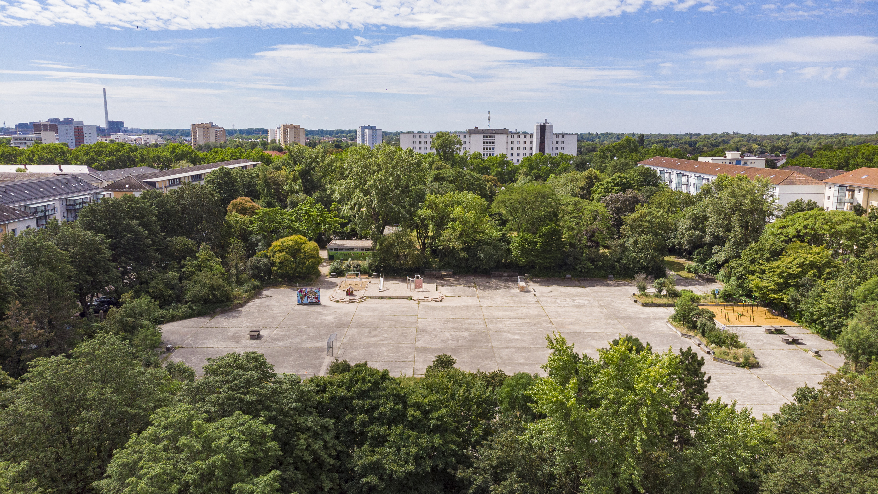 Pfalzplatz von oben