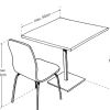Zeichnung von Stuhl und Tisch