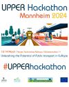 Titel Upper Hackathon Mannheim 2024 und Logos der Partner neu
